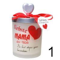 Geschenk zum Muttertag - Duftkerze im Glas - Liebste mama der Welt