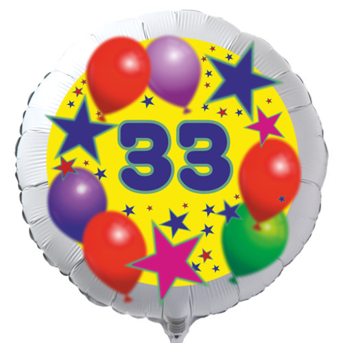 33.-Geburtstag-Luftballon-mit-Helium-Ballongas-Sterne-und-Luftballons