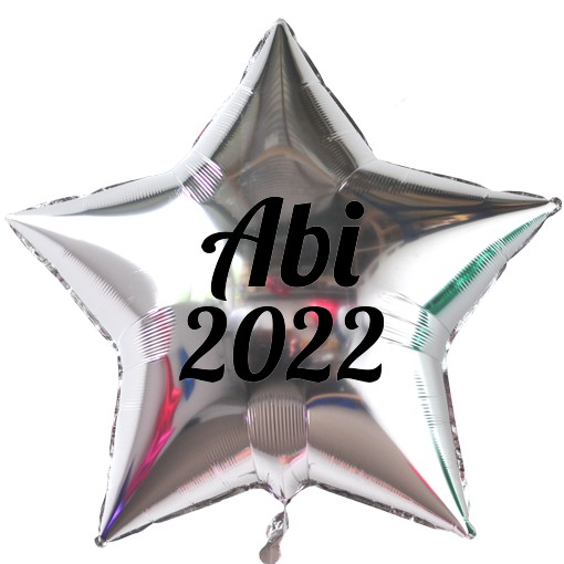 Folienballon-Abi-2022-Stern-silber-Dekoration-Abitur-Abifeier