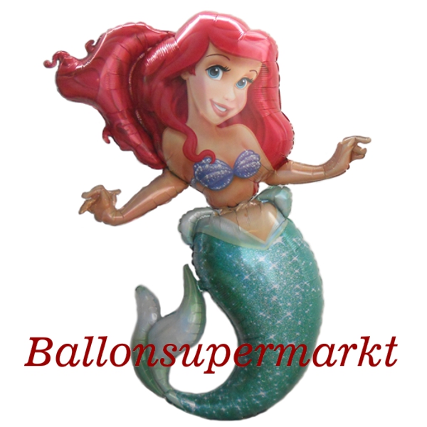 Airwalker-Arielle-Little-Mermaid-Partydekoration-Geschenk-Luftballon-Disney-Prinzessin