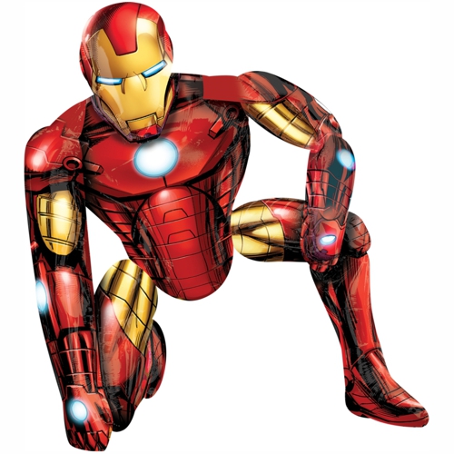 Airwalker-Folienballon-Iron-Man-Luftballon-Dekoration-Geschenk-Avengers-Marvel-Superhelden-Comic-Kindergeburtstag