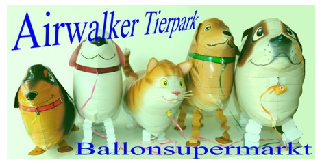 Airwalker-Tierpark-Luftballons, Tier-Ballons die laufen