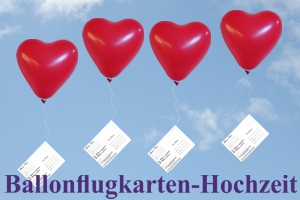 Ballonflugkarten Hochzeit