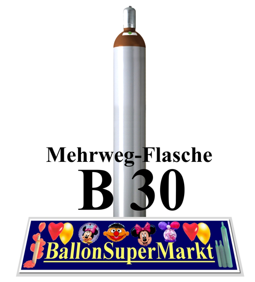 Helium-Ballongas-Mehrweg-Leichtmetall-Flasche-B30