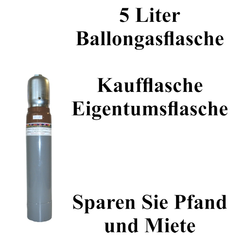5 Liter Flasche Helium Ballongas