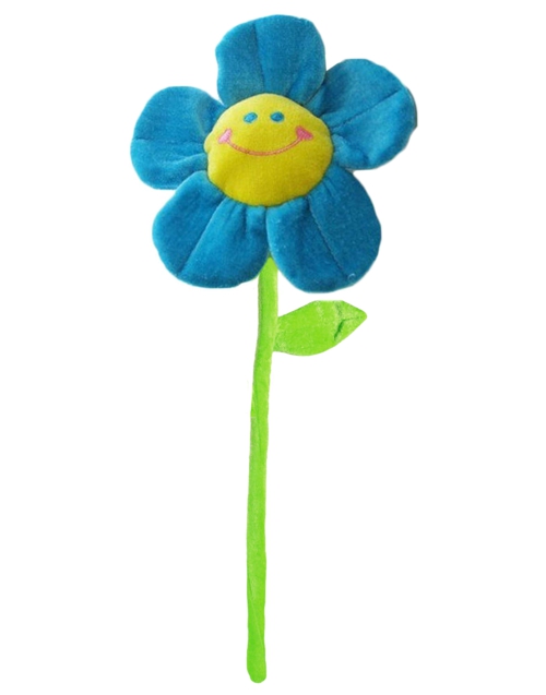 Ballongewicht-Stoff-Blume-blau-Geschenk-Beschwerer-Luftballongewicht-fuer-Ballons-mit-Helium