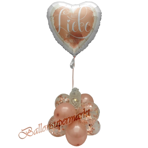 Ballons-und-Dekorations-Set-Alles-Liebe-zur-Hochzeit-rosegold-weiss-Deko-Tischdeko-Hochzeitsfest-Detailansicht