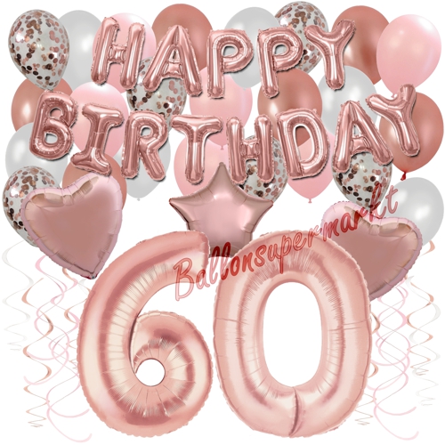 Ballons-und-Dekorations-Set-zum-60.-Geburtstag-Happy-Birthday-Rosegold