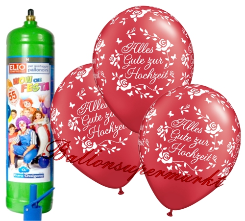 Ballons-und-Helium-Set-Midi-3-Liter-Einweg-Alles-Gute-zur-Hochzeit-rot-50-Stueck-Ballonflug-Dekoration-Hochzeitsfest-Trauung