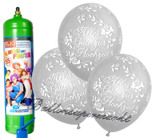 Ballons-und-Helium-Set-Midi-3-Liter-Einweg-Alles-Gute-zur-Hochzeit-transparent-50-Stueck-Ballonflug-Dekoration-Hochzeitsfest-Trauung