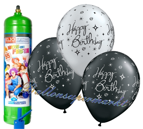 Ballons-und-Helium-Set-Midi-3-Liter-Einweg-Geburtstag-Happy-Birthday-50-Stueck-Ballonflug-Dekoration-Geburtstagsparty