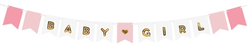 Banner-Baby-Girl-Dekoration-zu-Geburt-Taufe-Babyparty-Maedchen