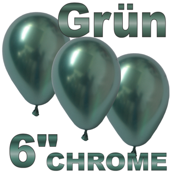 Chrome-Luftballons-Gruen-15-cm-10-Stueck
