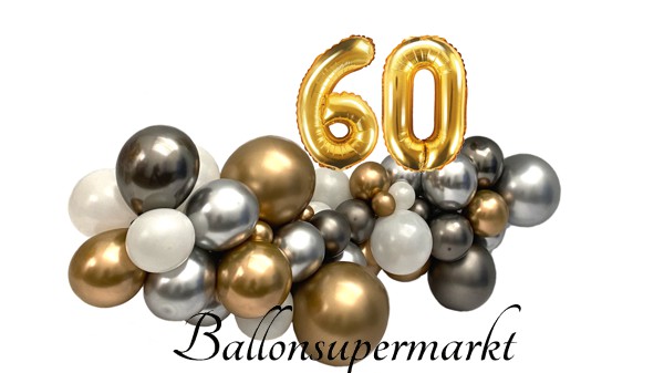 DIY Ballondeko zum 60. Geburtstag