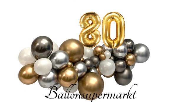 DIY Ballondeko zum 80. Geburtstag