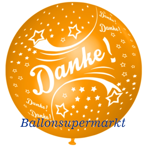 Danke-Luftballon-Riesenballon-orange