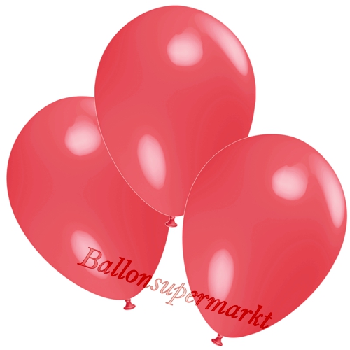 Deko-Luftballons-Hellrot-Ballons-aus-Natur-Latex-zur-Dekoration