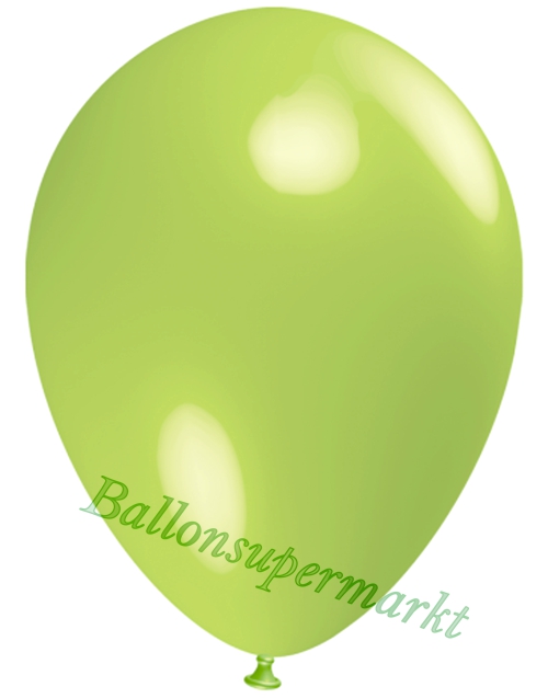Deko-Luftballons-Limonengruen-Ballons-aus-Natur-Latex