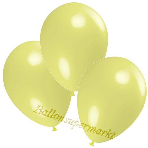Deko-Luftballons-Pastellgelb-Ballons-aus-Natur-Latex-zur-Dekoration