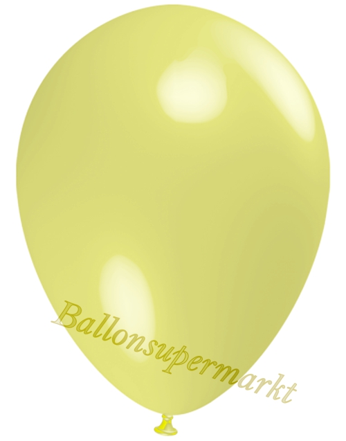 Deko-Luftballons-Pastellgelb-Ballons-aus-Natur-Latex