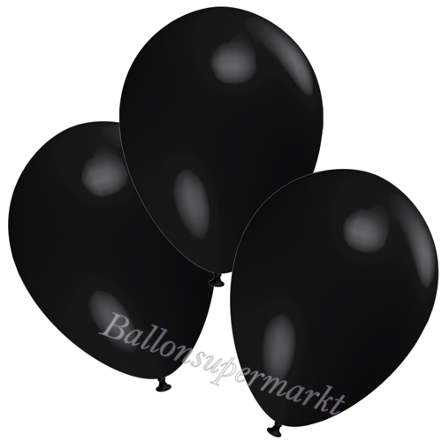 Deko-Luftballons-Schwarz-Ballons-aus-Natur-Latex-zur-Dekoration
