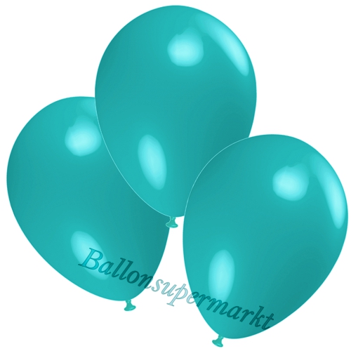 Deko-Luftballons-Tuerkis-Ballons-aus-Natur-Latex-zur-Dekoration
