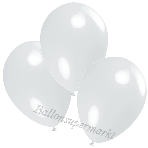 Deko-Luftballons-Weiss-Ballons-aus-Natur-Latex-zur-Dekoration
