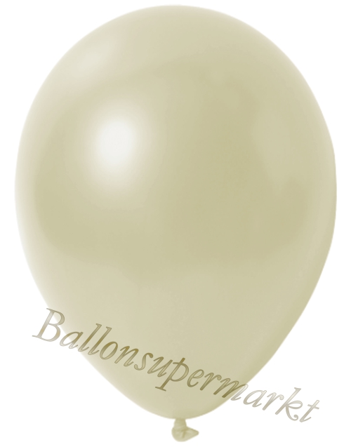 Deko-Metallic-Luftballons-Elfenbein-Ballons-aus-Natur-Latex