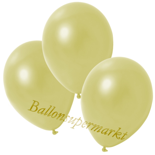 Deko-Metallic-Luftballons-Pastellgelb-Ballons-aus-Natur-Latex-zur-Dekoration