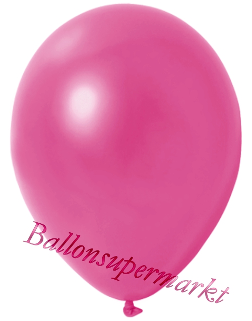 Deko-Metallic-Luftballons-Pink-Ballons-aus-Natur-Latex