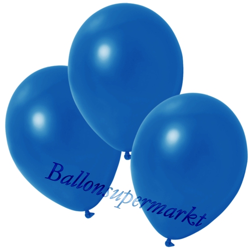 Deko-Metallic-Luftballons-Royalblau-Ballons-aus-Natur-Latex-zur-Dekoration