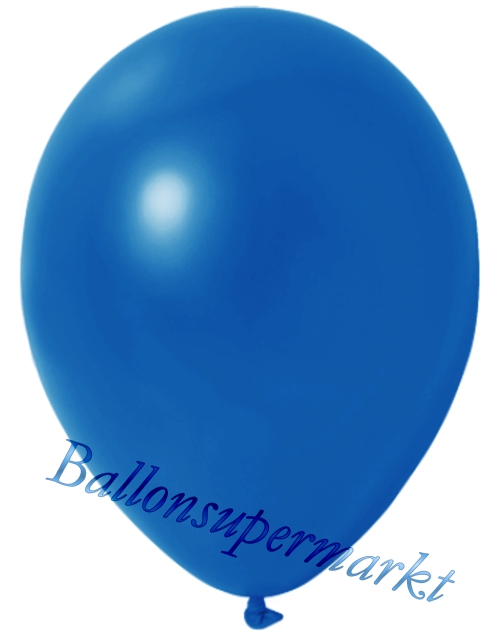 Deko-Metallic-Luftballons-Royalblau-Ballons-aus-Natur-Latex