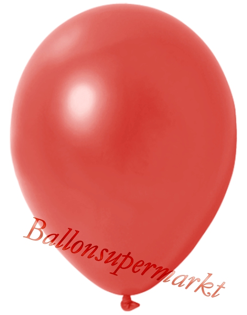 Deko-Metallic-Luftballons-Warmrot-Ballons-aus-Natur-Latex