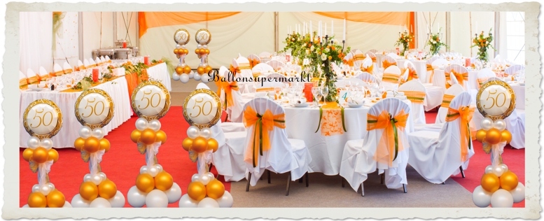 Dekoration-Goldene-50-Ballondekoration-Goldene-Hochzeit