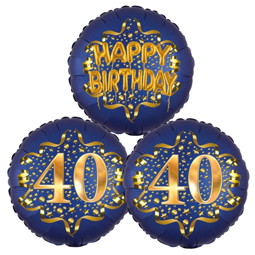 Folienballon-Bouquet-zum-40.-Geburtstag-Satin-Navy-Zahl-40-Happy-Birthday-Luftballons-Geschenk