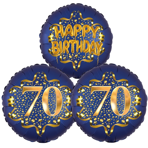 Folienballon-Bouquet-zum-70.-Geburtstag-Satin-Navy-Zahl-70-Happy-Birthday-Luftballons-Geschenk