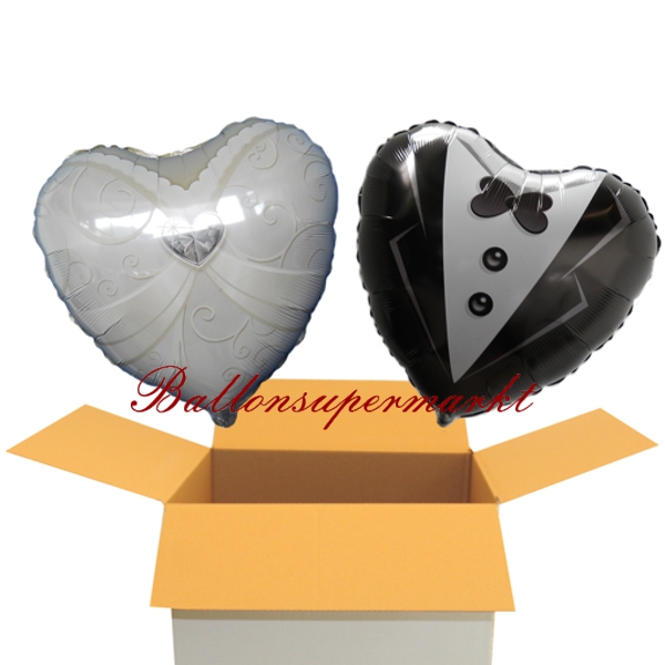Folienballon-Braut-und-Braeutigam-Luftballon-Hochzeit-Hochzeitsdekoration-Geschenk-im-Karton