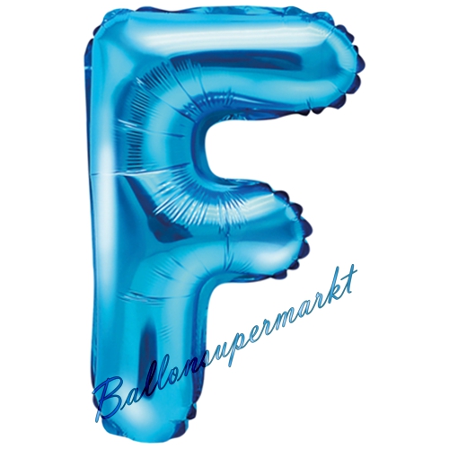 Folienballon-Buchstabe-35-cm-F-Blau-Luftballon-Geschenk-Geburtstag-Hochzeit-Firmenveranstaltung