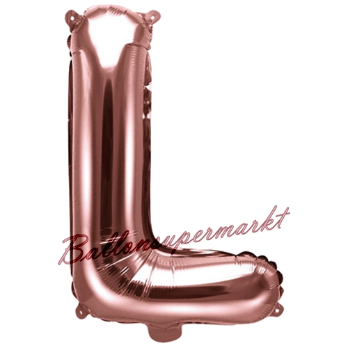 Folienballon-Buchstabe-35-cm-L-Rosegold-Luftballon-Geschenk-Hochzeit-Geburtstag-Jubilaeum-Firmenveranstaltung
