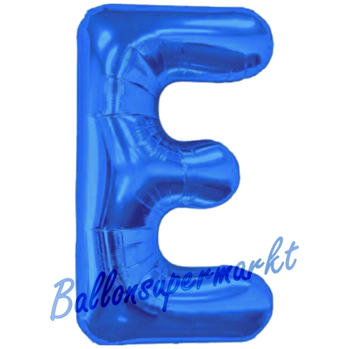 Folienballon-Buchstabe-E-Blau-Luftballon-Geschenk-Hochzeit-Geburtstag-Jubilaeum-Firmenveranstaltung