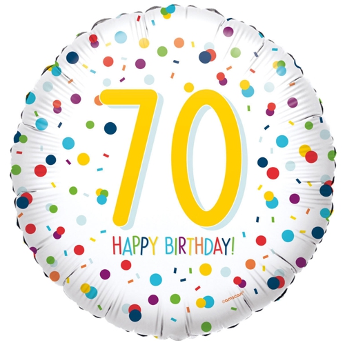 Folienballon-Confetti-Birthday-70-Luftballon-Geschenk-zum-70.-Geburtstag-Dekoration