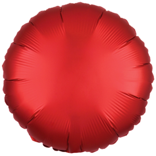 Folienballon-Deko-Rund-43-cm-Satin-Luxe-Sangria-Rot-Luftballon-Geschenk-Hochzeit-Geburtstag-Dekoration