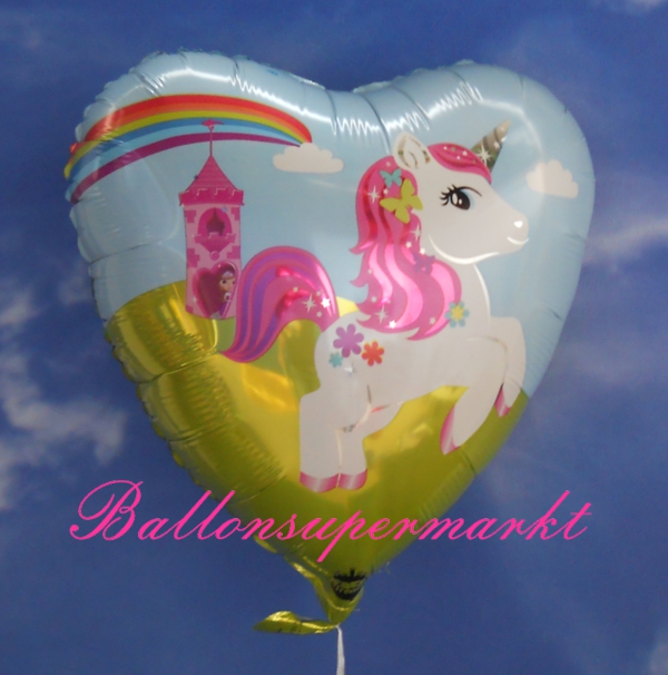Folienballon-Einhorn-Herz-Kindergeburtstag-Geschenk-Luftballon