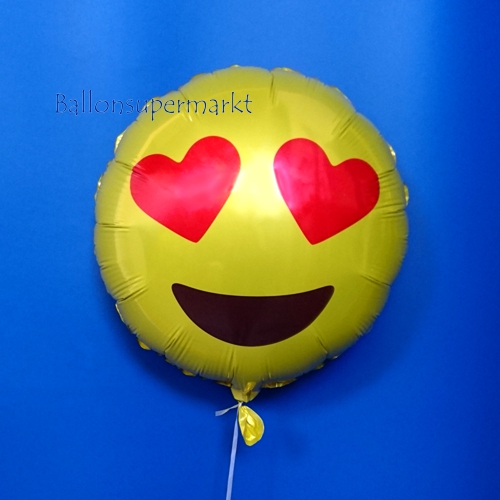 Folienballon-Emoticon-mit-Herzchenaugen-Luftballon-Geschenk-Smiley-Emoji-Gruss