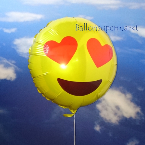 Folienballon-Emoticon-mit-Herzchenaugen-Luftballon-Geschenk-Smiley-Emoji-Liebesgruss