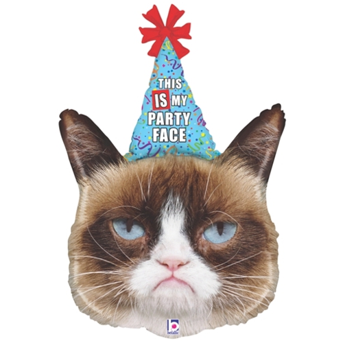 Folienballon-Grumpy-Cat-Party-Face-Luftballon-zum-Geburtstag-Geschenk