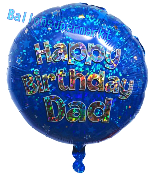 Folienballon-Happy-Birthday-Dad-Luftballon-Geschenk-zum-Geburtstag-Dekoration-Vater-Papa