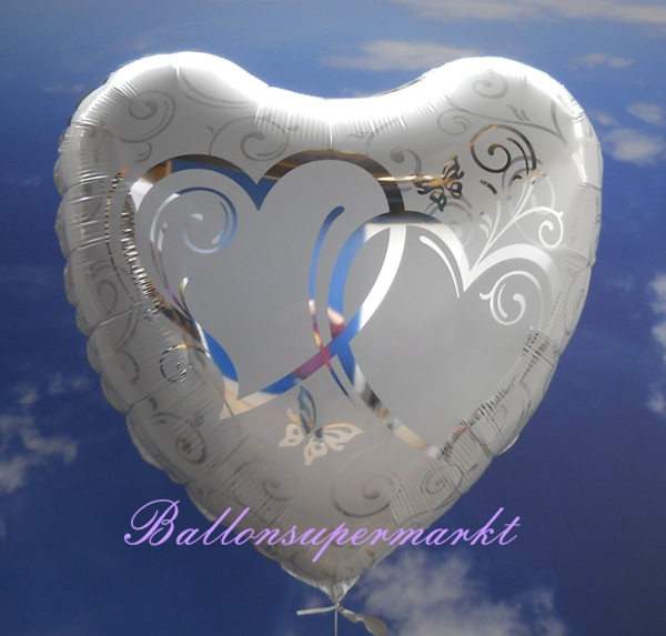 Folienballon-Herzen-verschlungen-jumbo-silber-Luftballon-zur-Hochzeit-Hochzeitsdeko-Silberhochzeit-Ballon