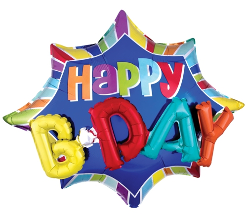 Folienballon-Jumbo-3D-Happy-Birthday-Burst-Luftballon-zum-Geburtstag-Geschenk