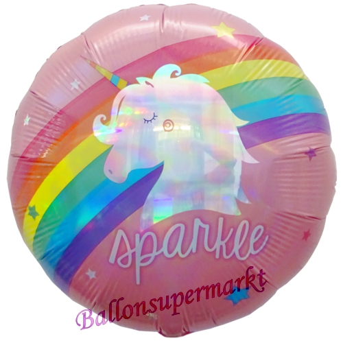 Folienballon-Magical-Rainbow-irisierend-Luftballon-Geschenk-Geburtstag-Partydekoration-Einhorn-Schwan